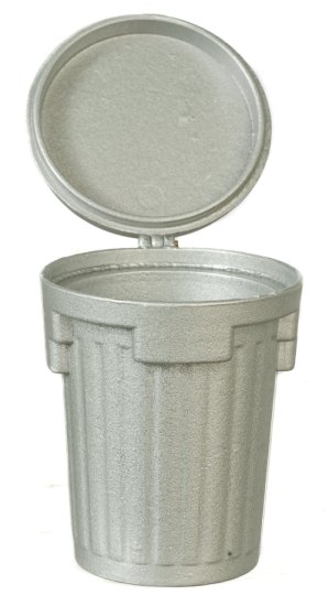 (image for) Garbage Can Metal Silver