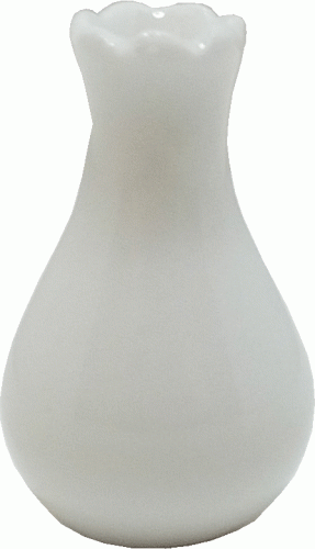 (image for) Glazed White Fluted Vase