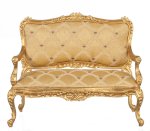 (image for) Louis XV Rococo Settee - Gold