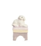 (image for) 1/4in Scale Ottoman w/ Dog Gray