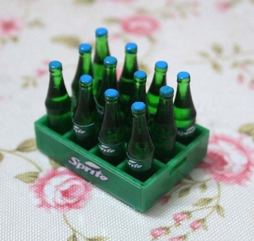 (image for) 12 Miniature Sprite Bottles in a Sprite Crate