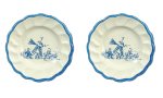 (image for) Blue Delft Plates Metal 2pc