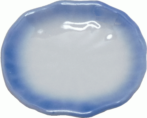 (image for) Large Ceramic Blue Trim Platter