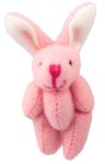 (image for) Stuffed Plush Bunny - Pink