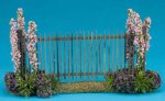 (image for) Fence with Pink Flowers