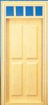 (image for) 1/2in Scale 4 Panel Prehung Door