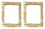 (image for) Small Rectangle Picture Frame Gold 2pc