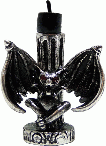 (image for) Gargoyle Candle Holder w/ Black Candle