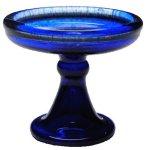 (image for) Blue Glass Pedestal Cake Stand