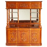 (image for) Square Victorian Bar w/ Hood - Walnut