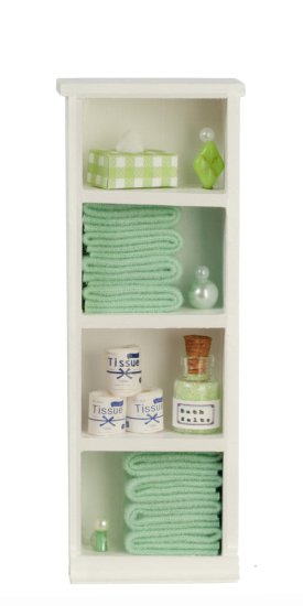 (image for) Narrow Bath Cabinet Green