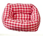 (image for) Dog Bed - Red Gingham