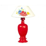 (image for) Floral Table Lamp - Red - Non-Electric