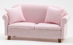 (image for) Sofa w/ Pillows - Pink