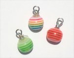 (image for) Striped Ornaments 3pc