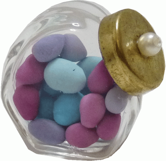 (image for) Egg Jawbreakers in Glass Jar w/ Lid