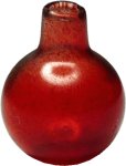 (image for) Glass Globe Vase Red