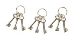 (image for) Keys on Keyring Silver 3pc