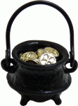 (image for) Black Pot w/ Gold Doubloons