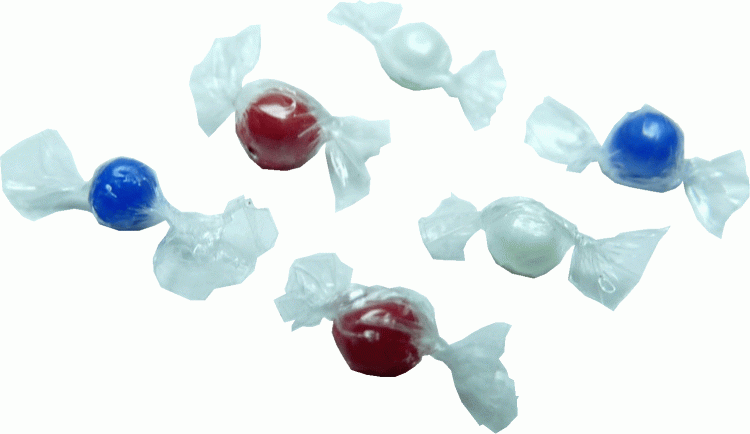 (image for) Wrapped Gumballs 4th of July Assorted