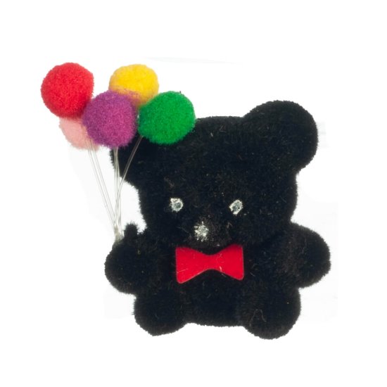 (image for) Flocked Bear in Black