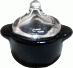 (image for) Casserole Dish w/ Glass Lid - Black