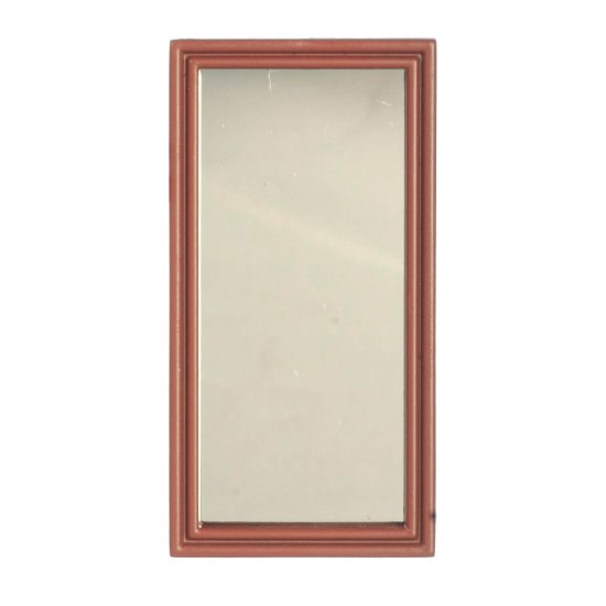 (image for) Rectangular Wall Mirror - Brown