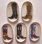 (image for) Cowboy Boot Platters 5pc