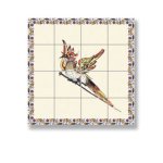 (image for) Perching Bird Mosaic Picture Tile Sheet