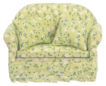 (image for) Green Floral Sofa