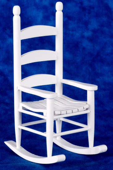 (image for) White Cabin Rocking Chair