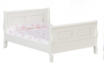 (image for) Sleigh Bed In White