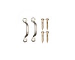 (image for) Classic Drawer - Door Pulls - Silver w/ 4 Pins 2pc