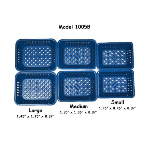 (image for) Plastic Market Produce Baskets - Blue - Small