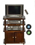 (image for) Entertainment Stand w/ Accessories - 7pc - Walnut