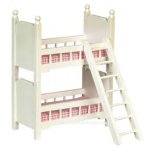 (image for) Bunk Bed w/ Ladder - White