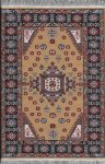 (image for) Turkish Rectangular Area Rug - Red Blue & Tan Floral