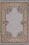 (image for) Turkish Rectangular Area Rug - Peach Floral