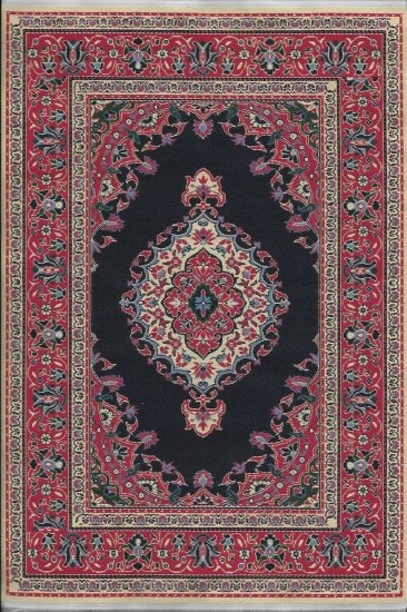 (image for) Turkish Area Rug - Red & Black