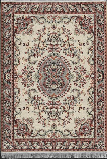 (image for) Turkish Area Rug - Tan & Rust