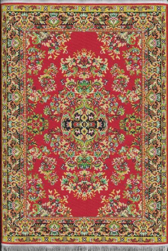 (image for) Turkish Area Rug - Red Floral