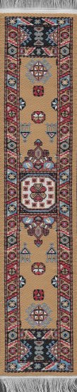 (image for) Turkish Runner Rug - Brown Red & Blue