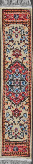 (image for) Turkish Runner Rug - Tan & Red