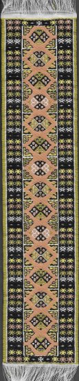 (image for) Turkish Runner Rug - Black & Gold