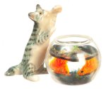 (image for) Cat & Fishbowl Set