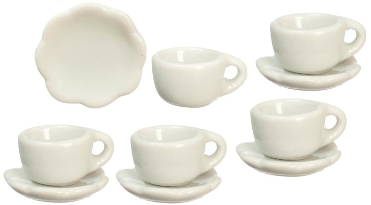 (image for) Victorian Cups & Saucers 5 Sets