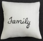 (image for) Family Ecru Throw Pillow