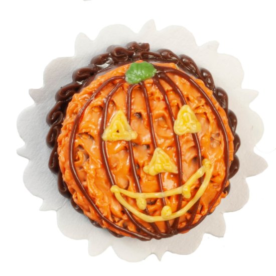 (image for) Halloween Jack-O-Lantern Cake