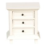 (image for) American Victorian Nightstand - White