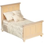 (image for) Country Paneled Bed - Unfinished